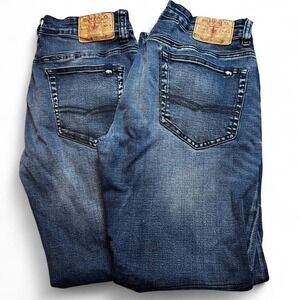 Buffalo David Bitton we are denim straight dark stretch jeans 32x32 lot of 2